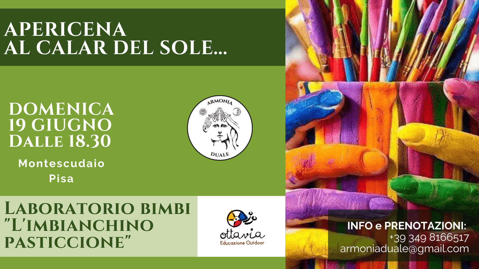 Aperi-cena con Laboratorio Creativo Bimbi