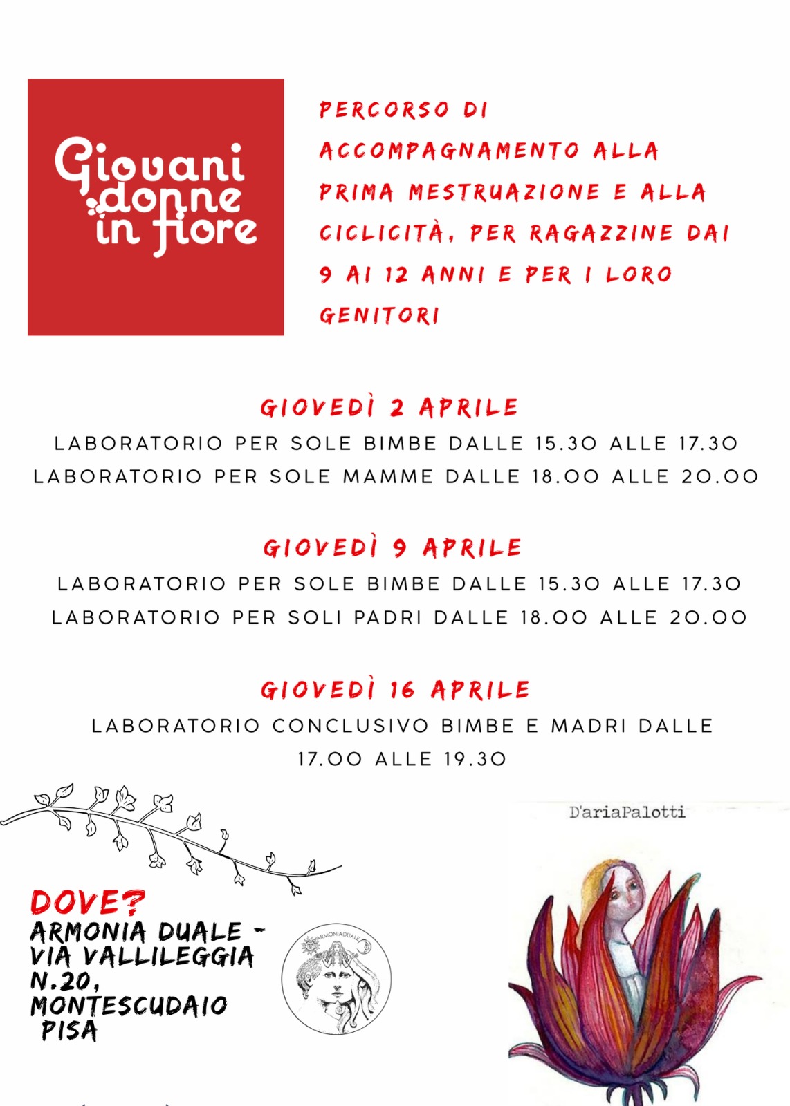 giovani donne in fiore